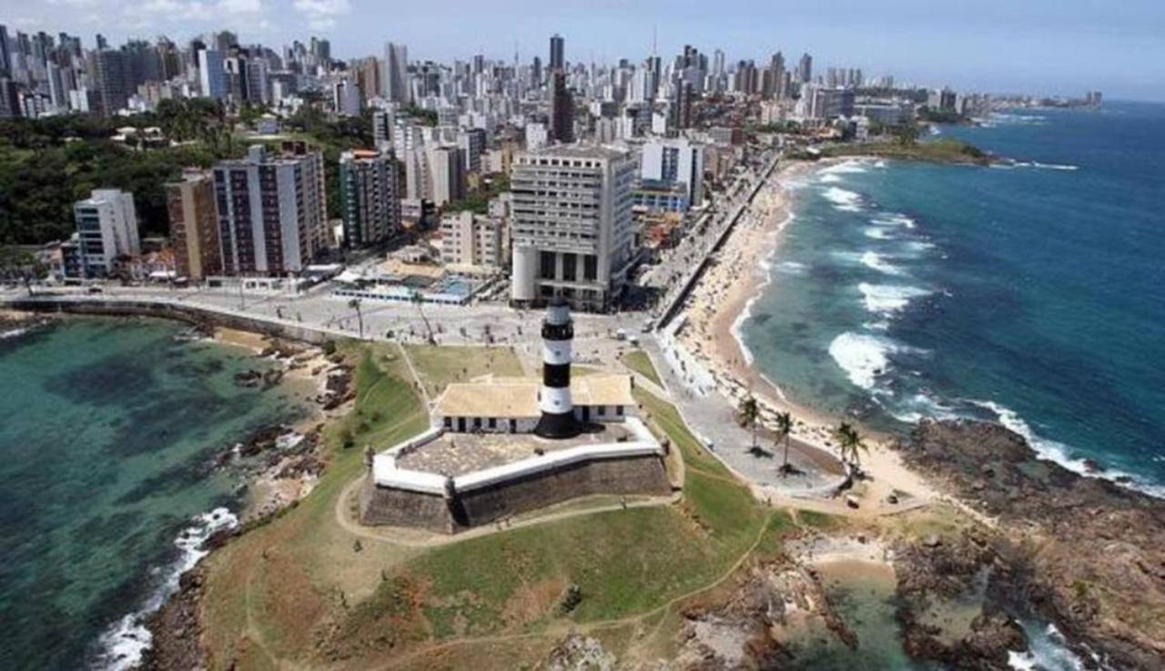 Flat Atlatic City Apart Hotel Barra Ondina Em Salvador Bagian luar foto