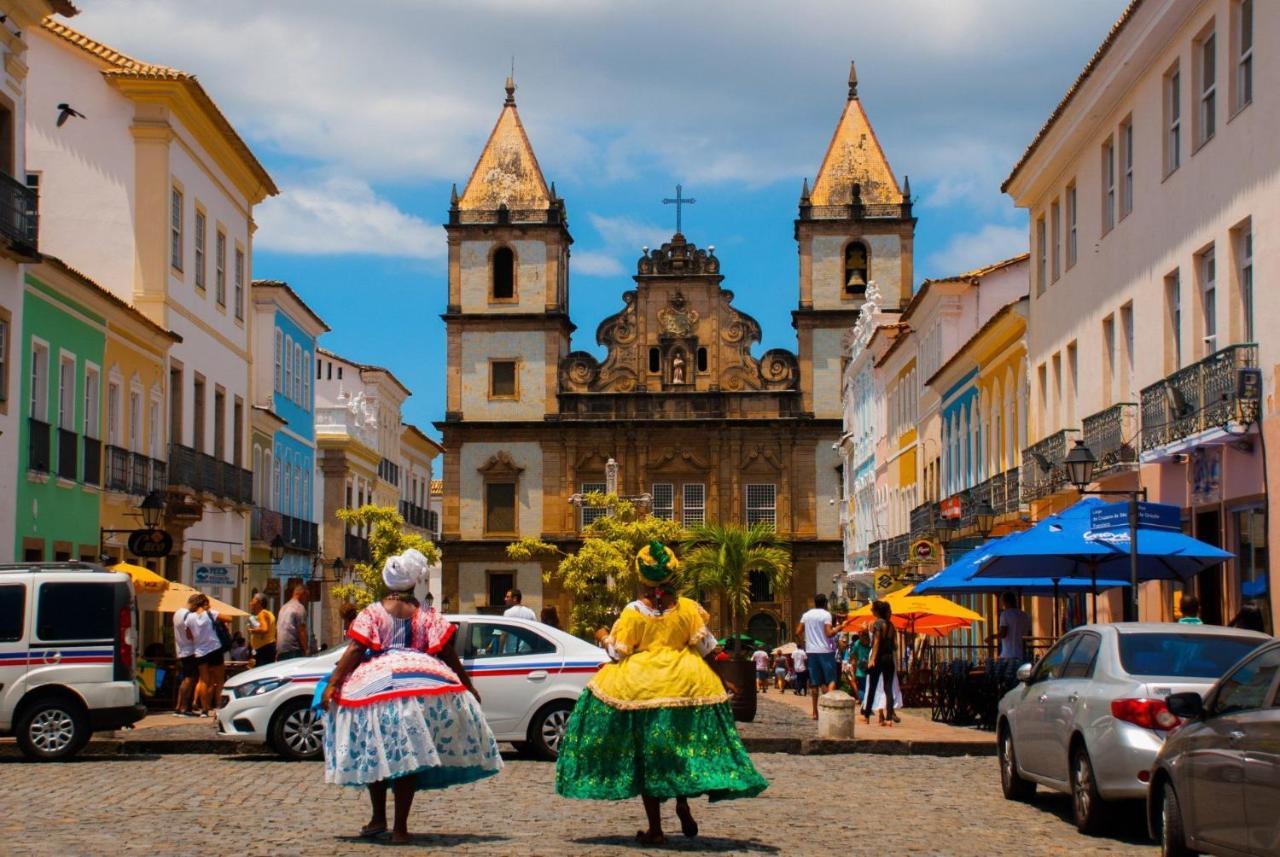 Flat Atlatic City Apart Hotel Barra Ondina Em Salvador Bagian luar foto